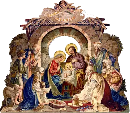 Traditional Nativity Scene for Christmas