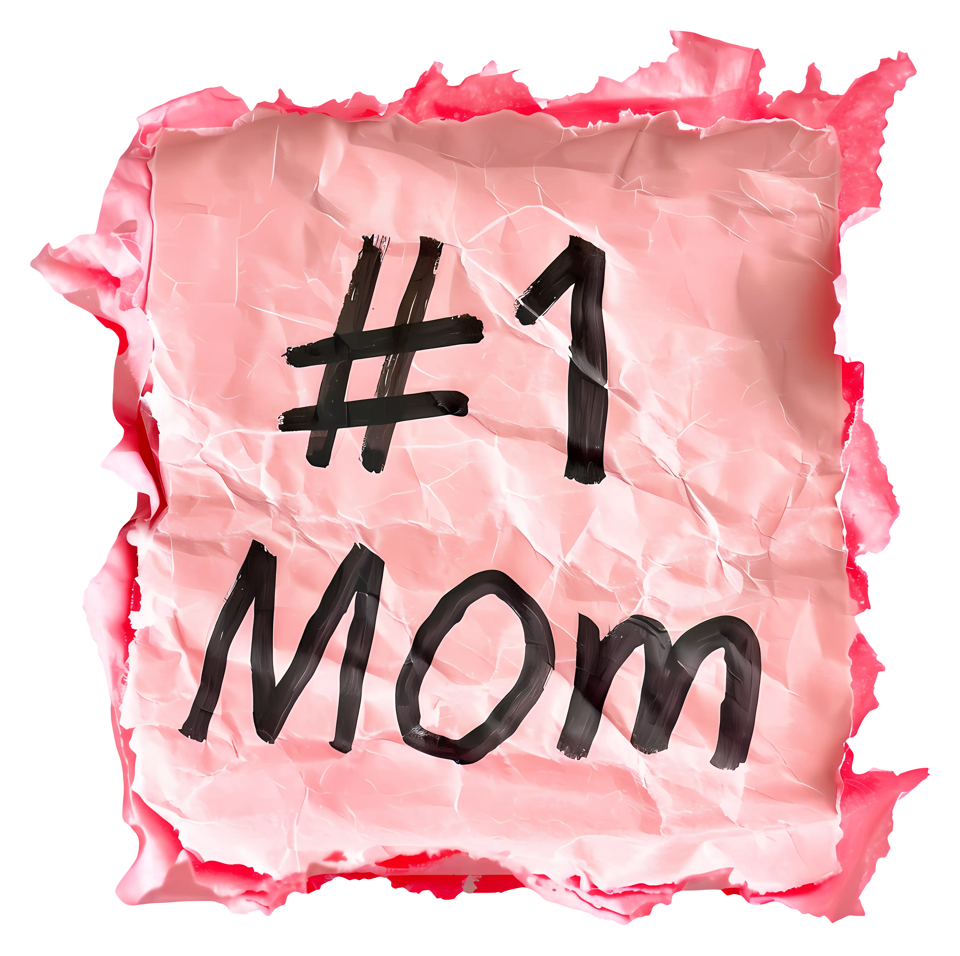 #1 Mom Handwritten Note