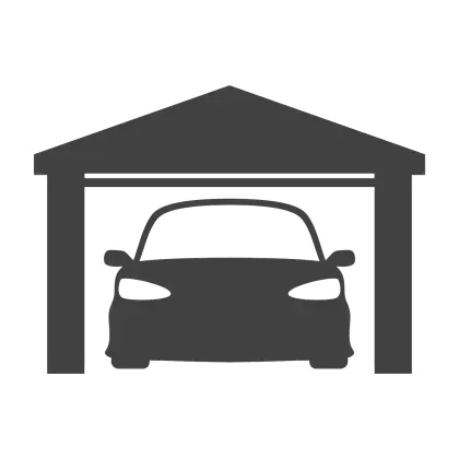 Car Parked in Garage