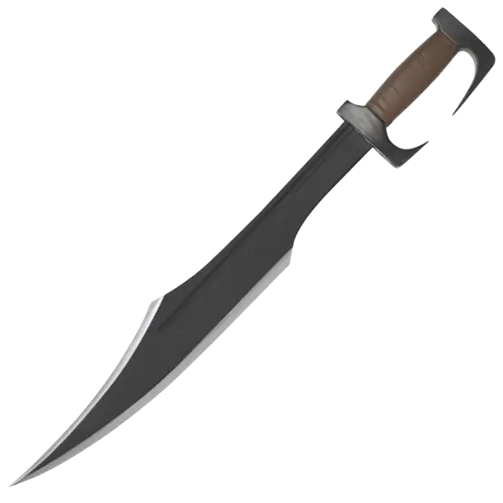 Sharp Sword with Black Blade Design