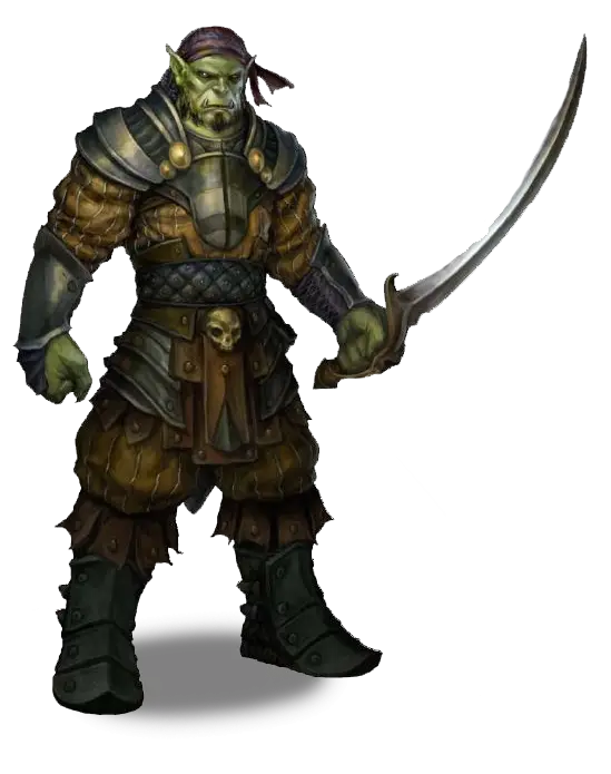 Fantasy Orc Warrior with Sword