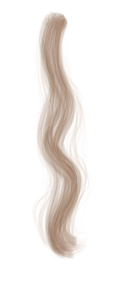 Blonde Wavy Hair Strand