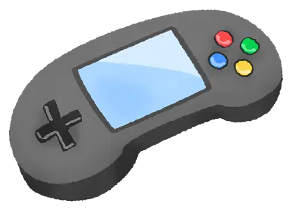 Handheld Game Controller Illustration