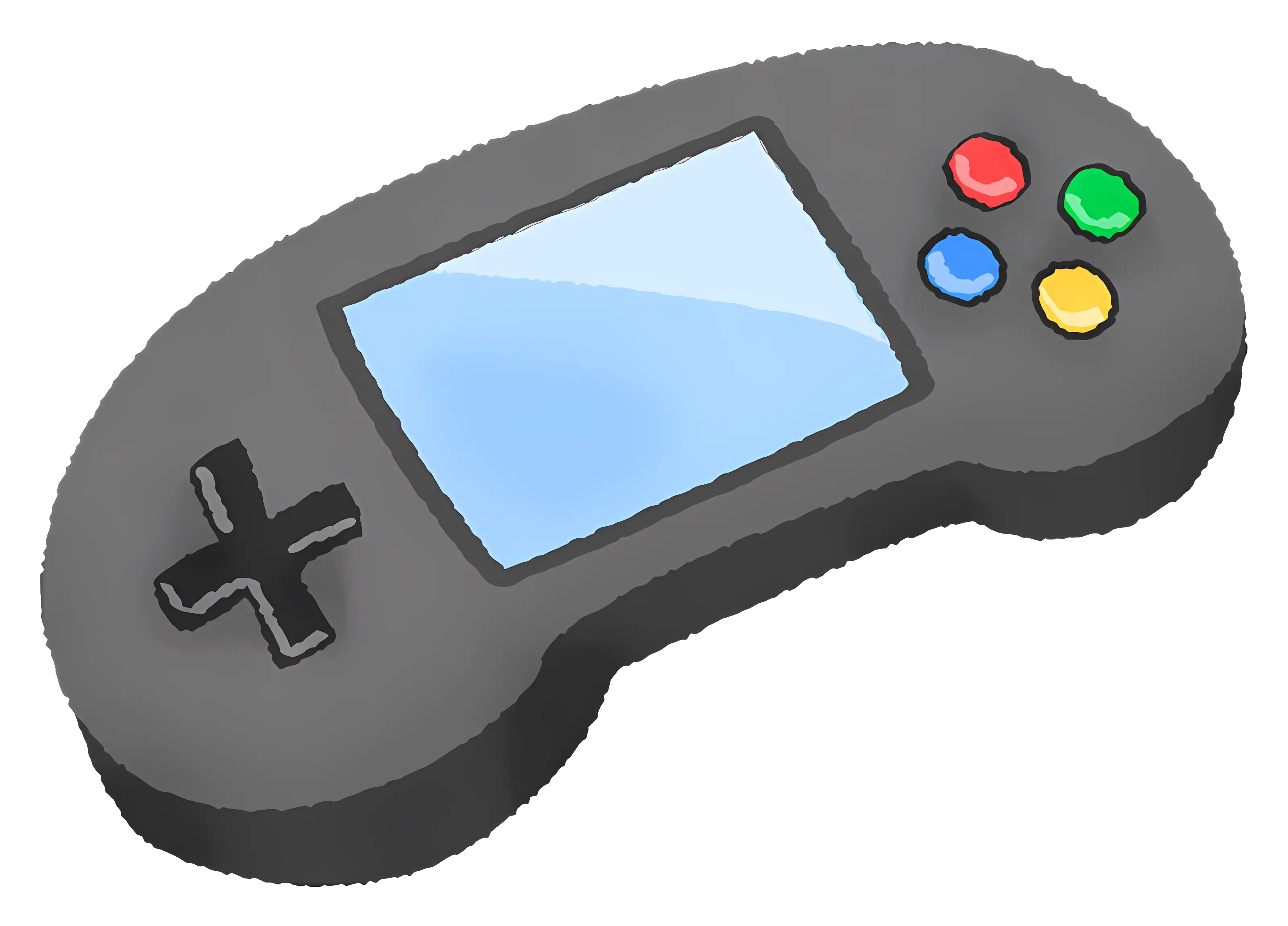 Handheld Game Controller Illustration