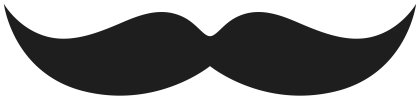 Classic Black Mustache Symbol