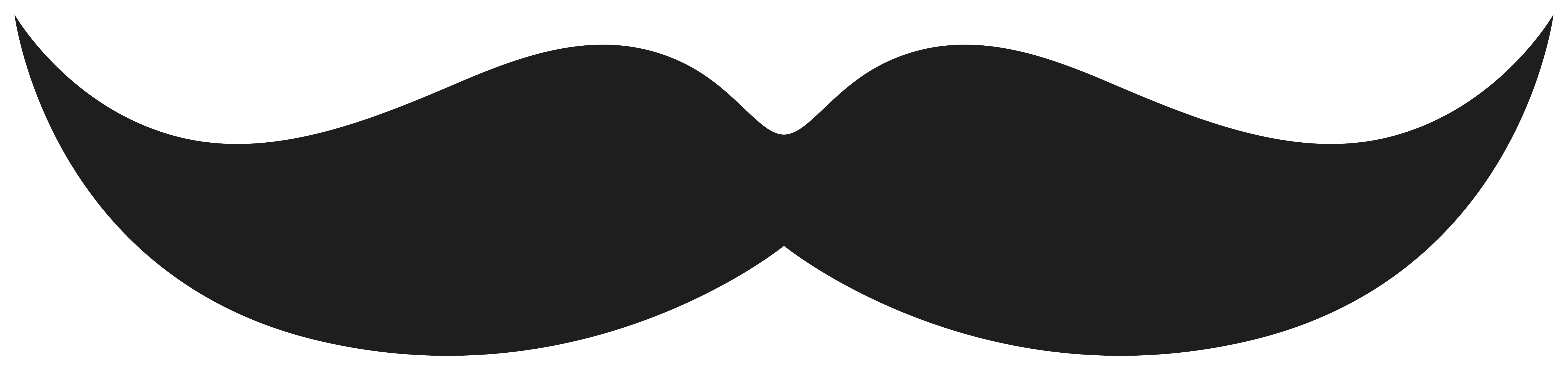 Classic Black Mustache Symbol