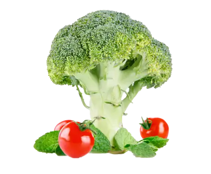 Fresh Broccoli and Cherry Tomatoes