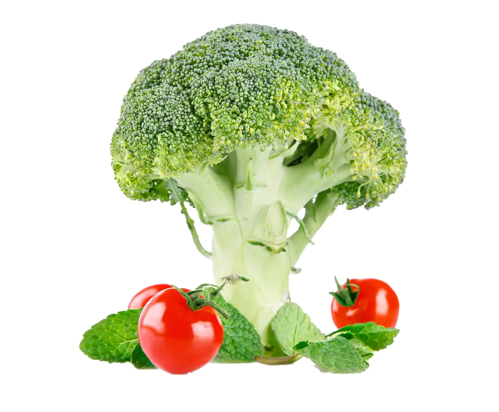 Fresh Broccoli and Cherry Tomatoes