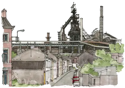 Industrial Area Sketch