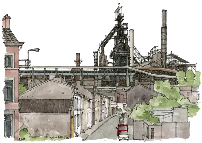 Industrial Area Sketch