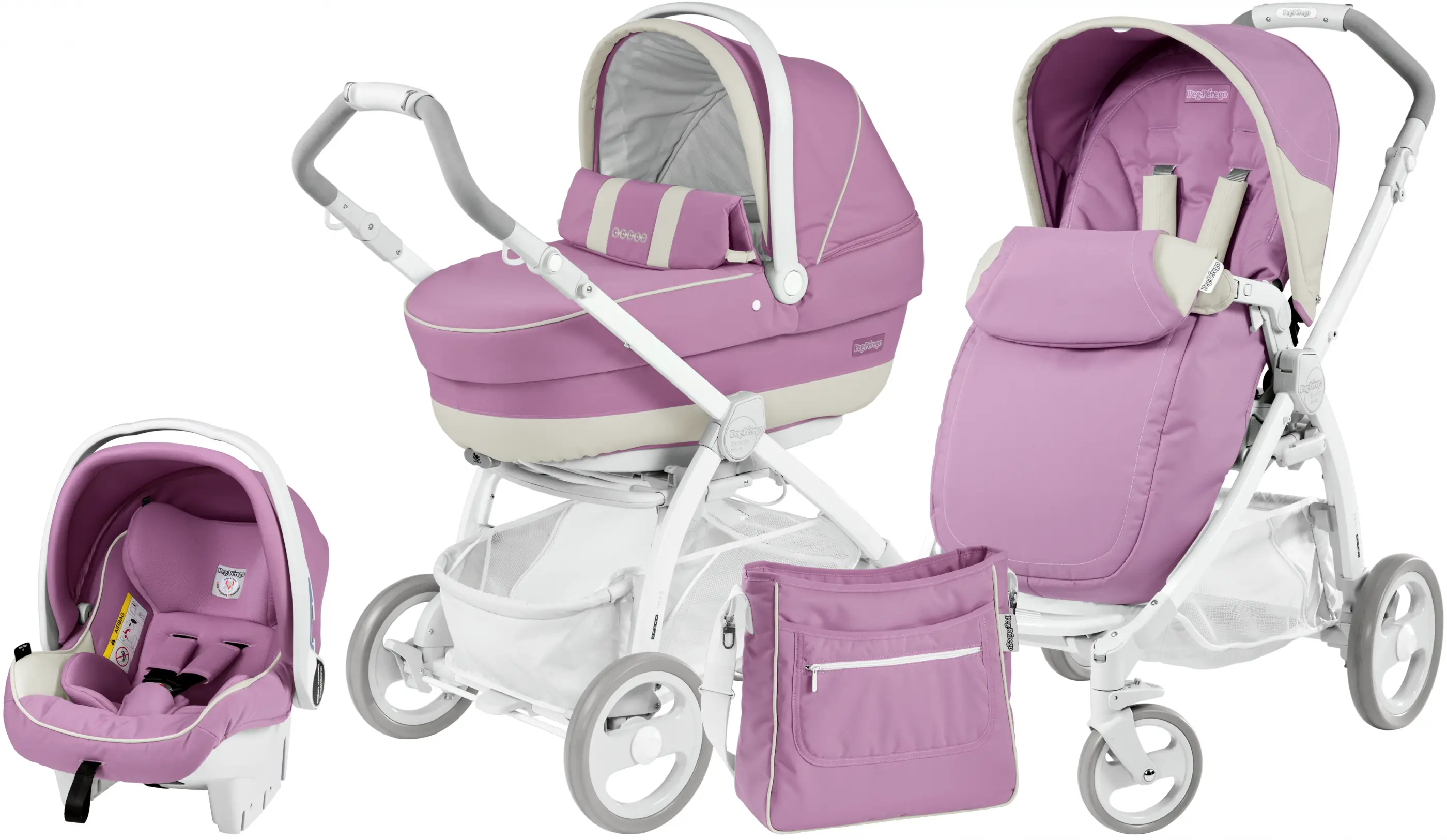 Modern Purple Baby Stroller Set