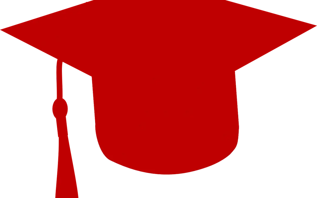 Red Graduation Cap Icon