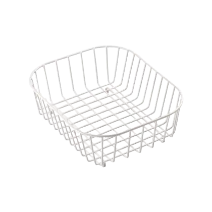 White Wire Basket for Storage