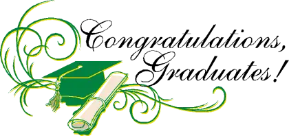 Graduation Cap and Diploma with Congratulations Message