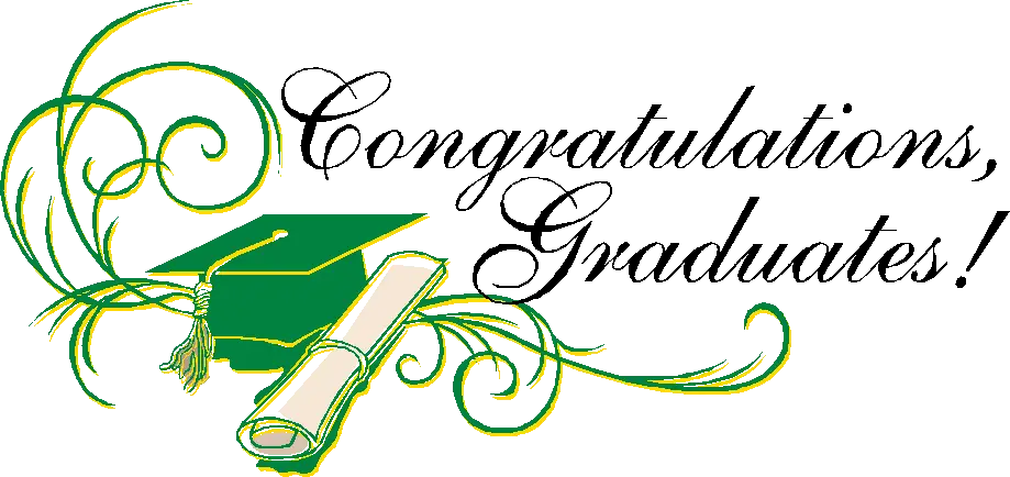 Graduation Cap and Diploma with Congratulations Message