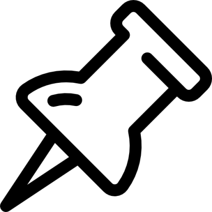 Simple Push Pin Icon