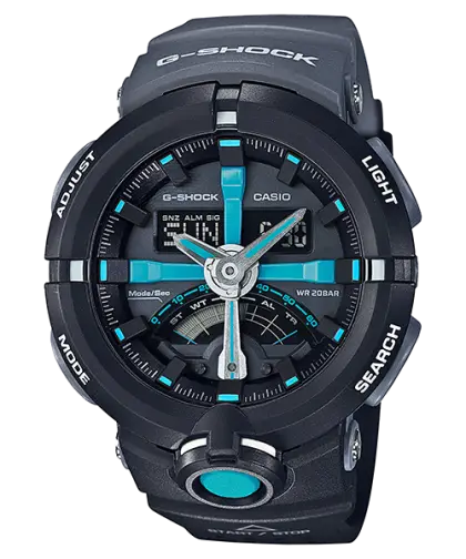 Black and Blue Digital G-Shock Watch
