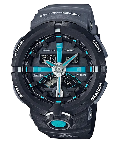 Black and Blue Digital G-Shock Watch