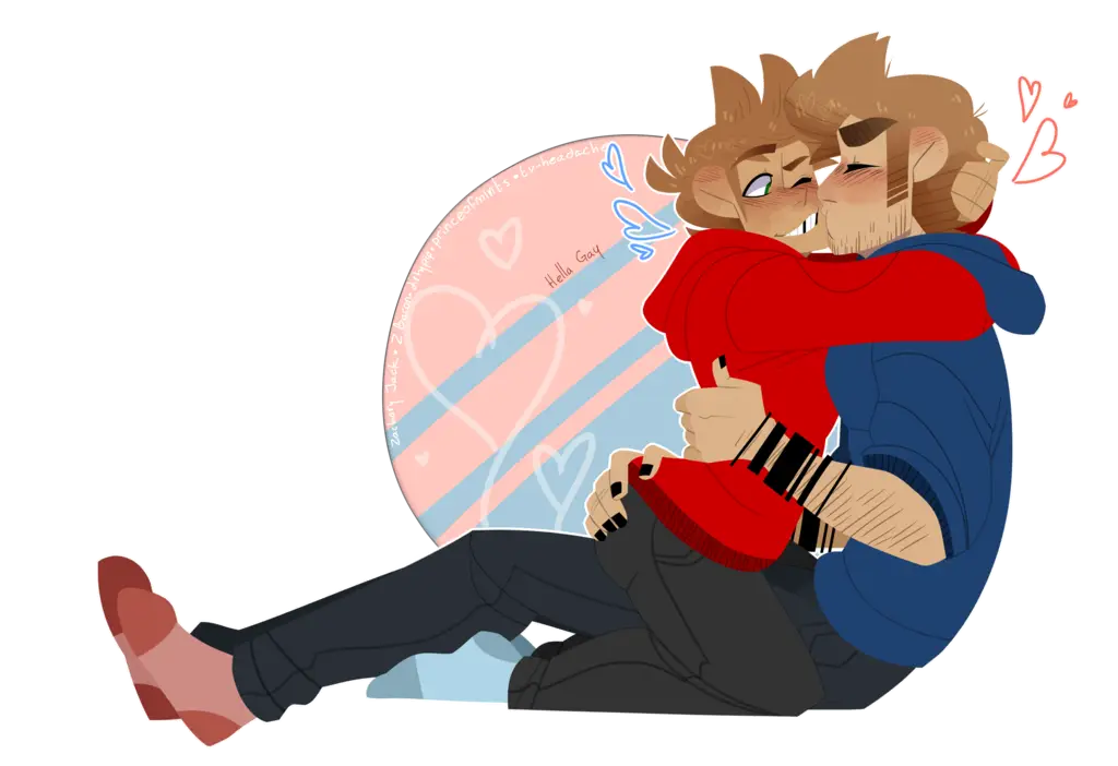 Hugging Cartoon Characters
