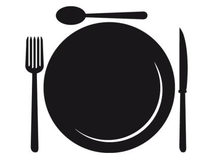 Dining Plate and Cutlery Icon