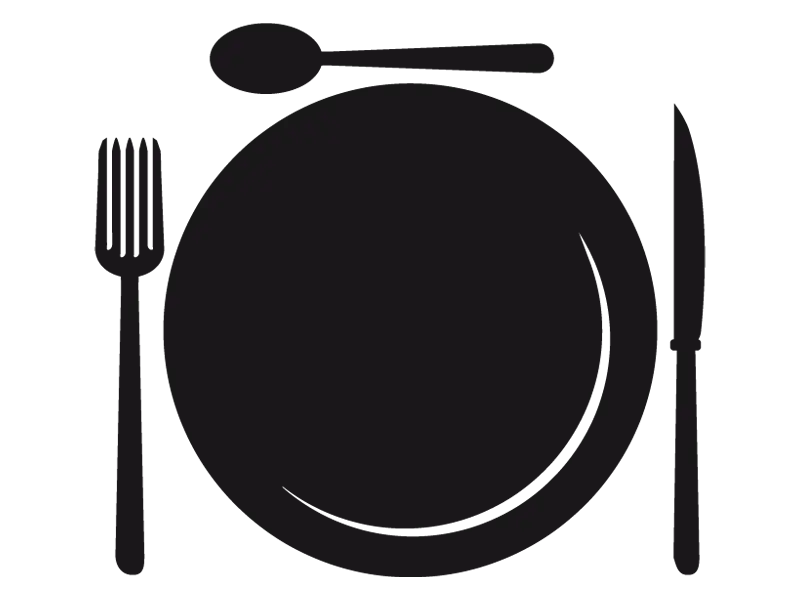 Dining Plate and Cutlery Icon