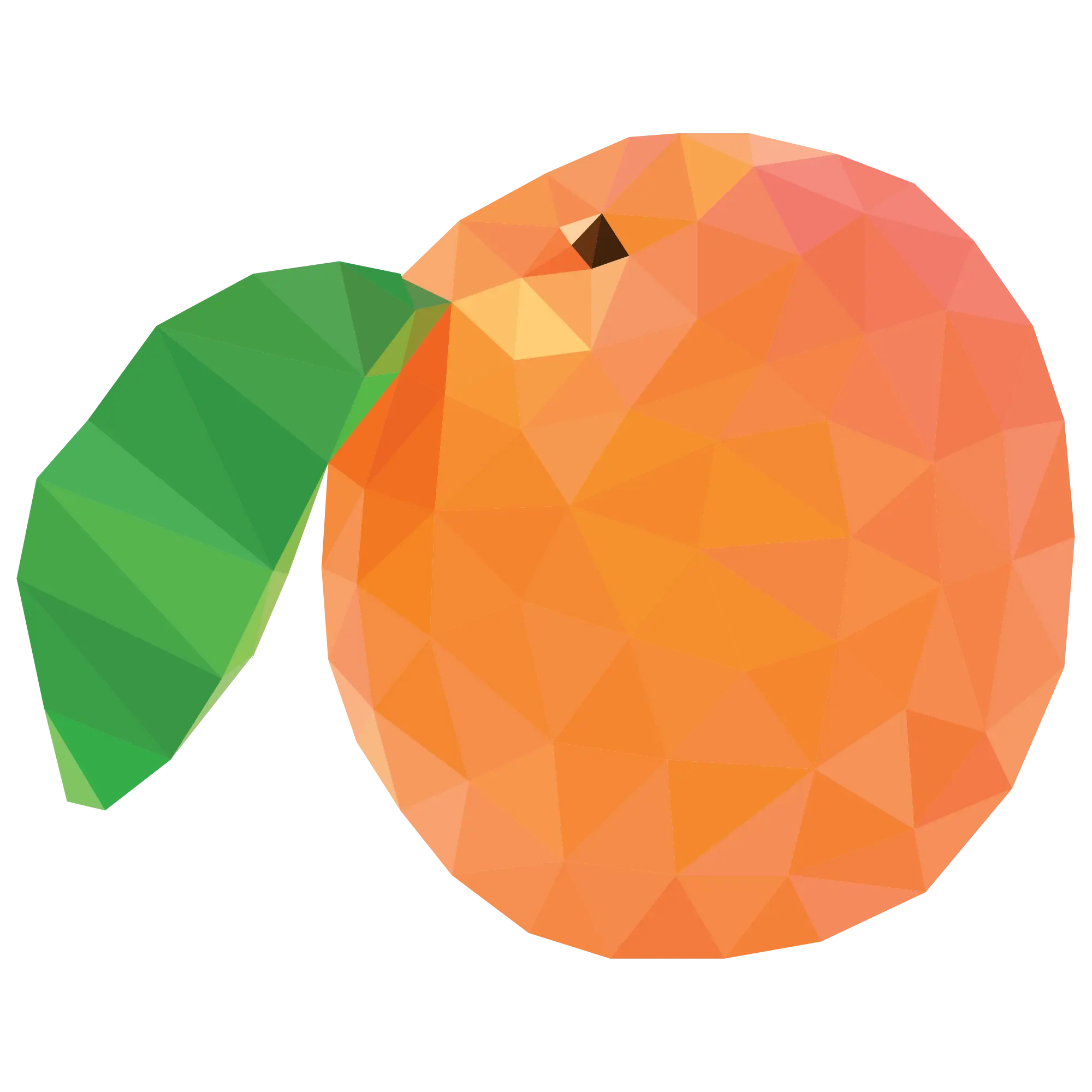 Geometric Orange Illustration