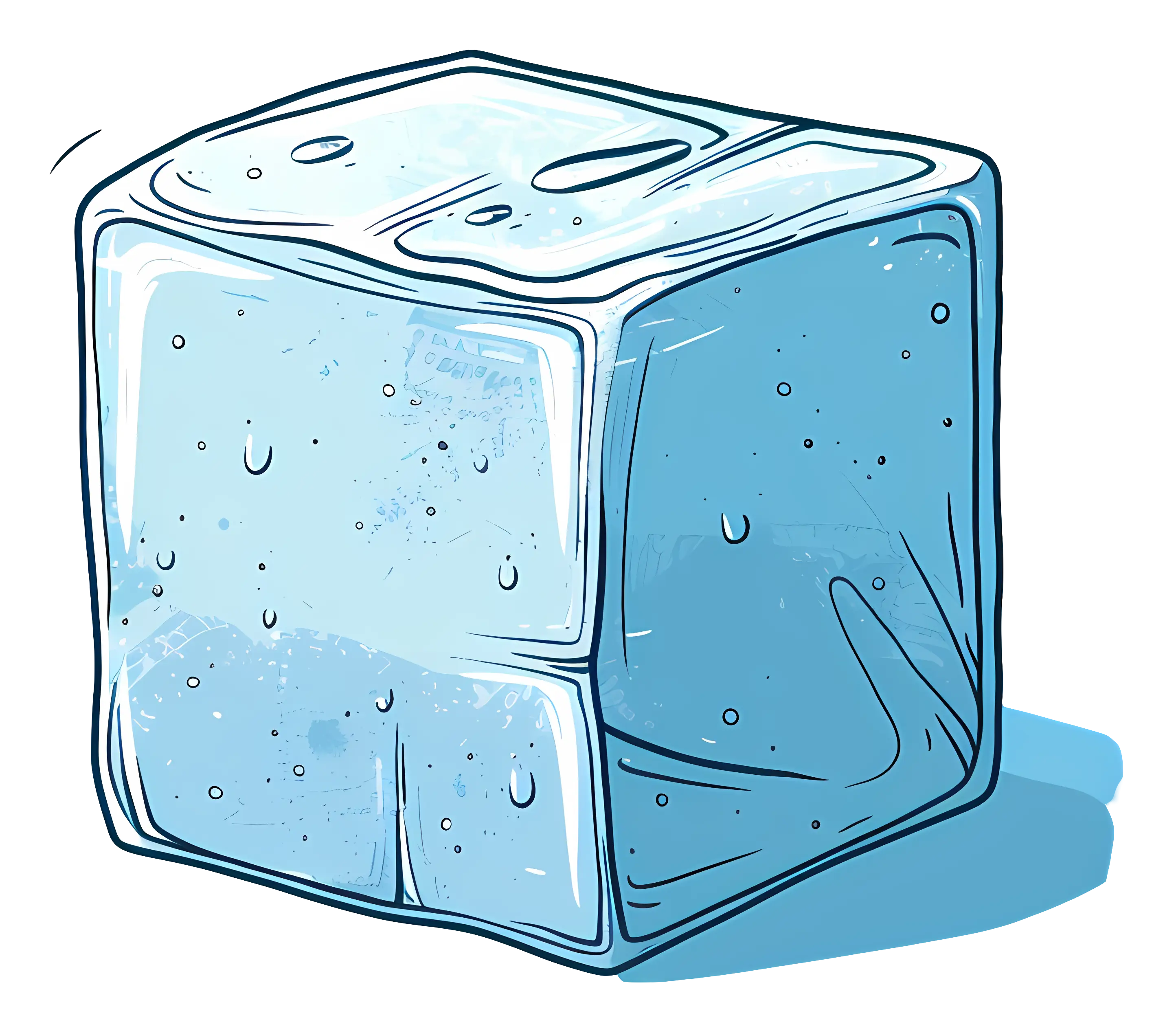 Ice Cube Illustration