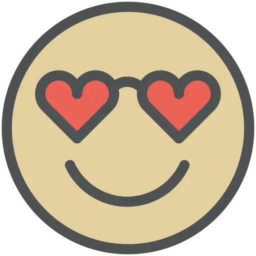 Heart-Eye Emoji Expressing Love and Happiness