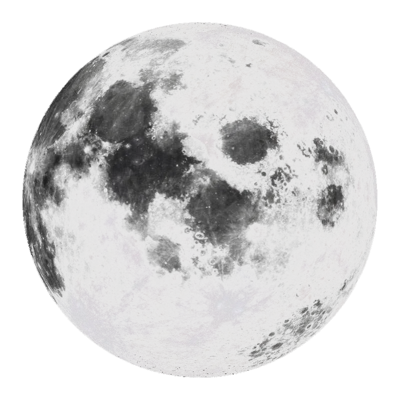Realistic Full Moon Illustration