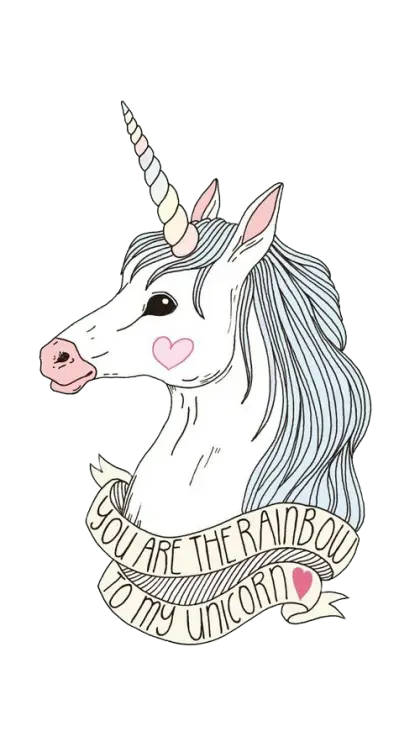 Cute Unicorn with Heart