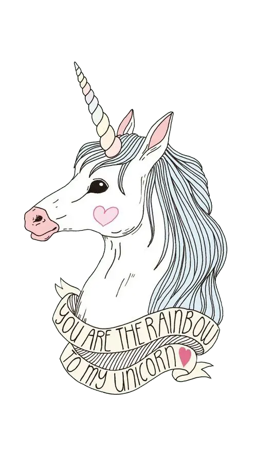 Cute Unicorn with Heart