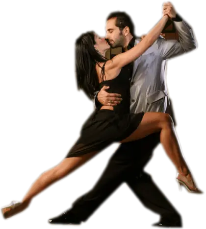 Tango Dance Couple in Dynamic Pose
