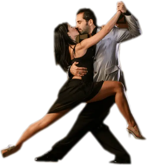 Tango Dance Couple in Dynamic Pose