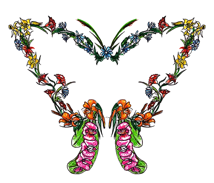 Floral Butterfly Design