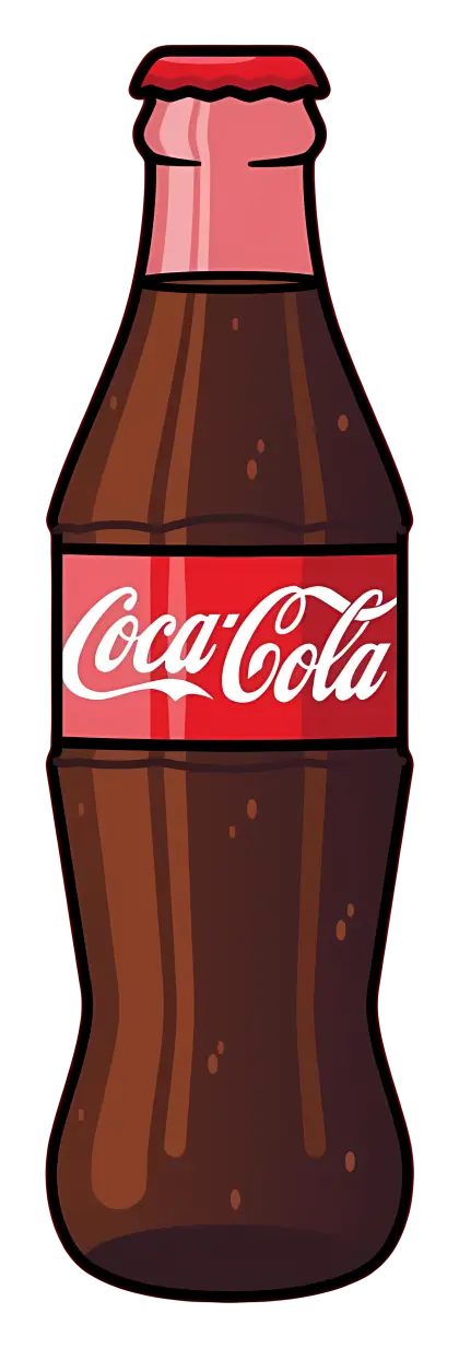 Coca-Cola Bottle Graphic Illustration