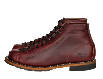 Brown Leather Boots with Black Soles