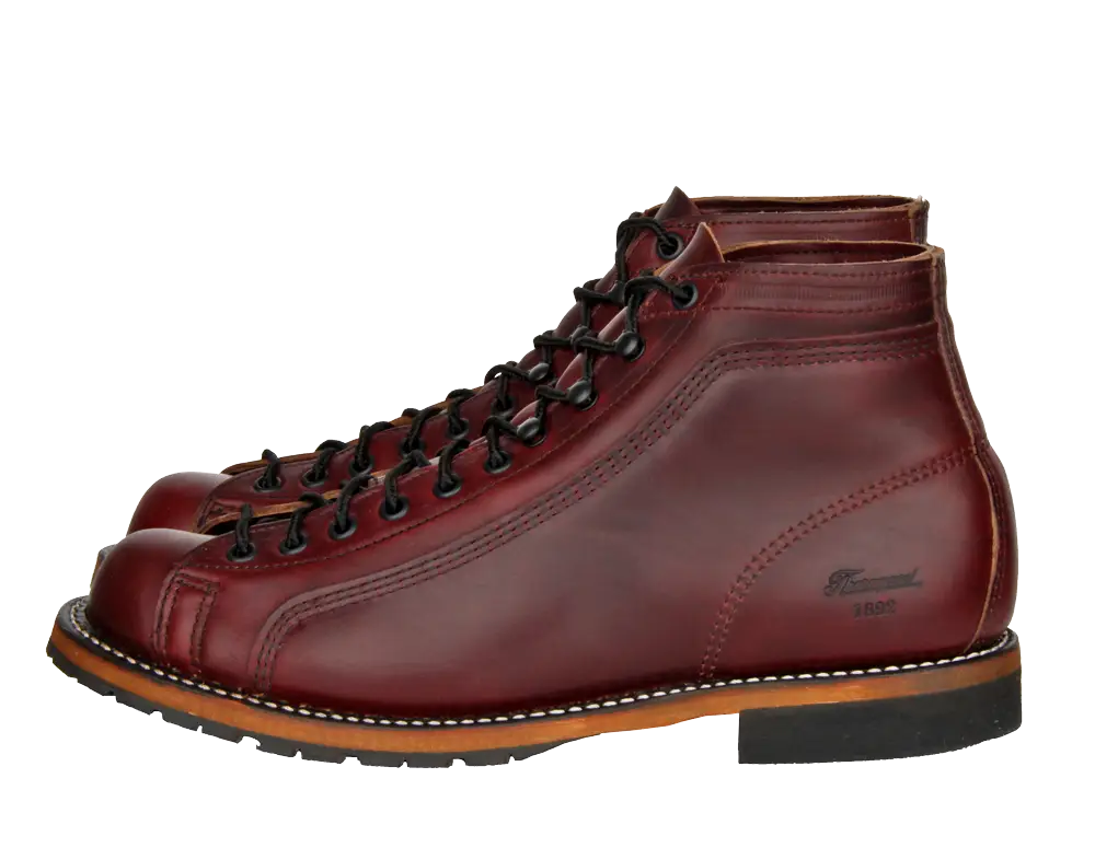 Brown Leather Boots with Black Soles