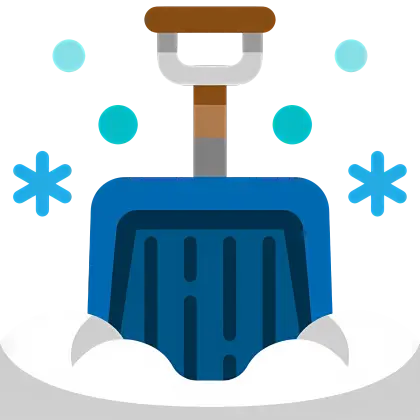 Snow Shovel Illustration
