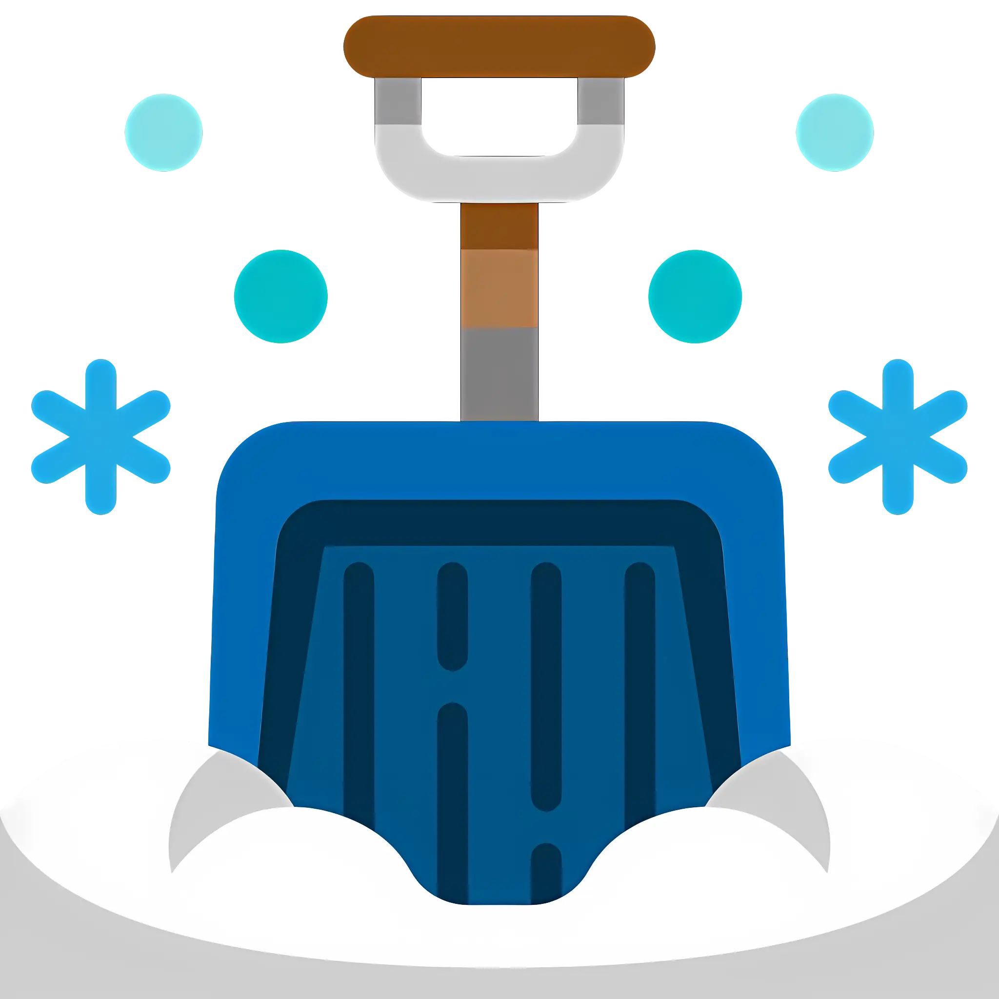 Snow Shovel Illustration