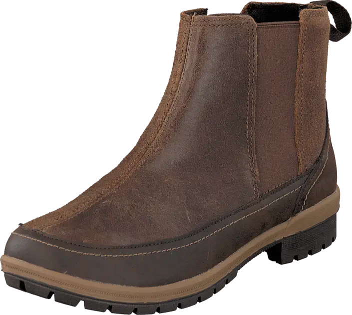 Brown Leather Boot with Sturdy Sole