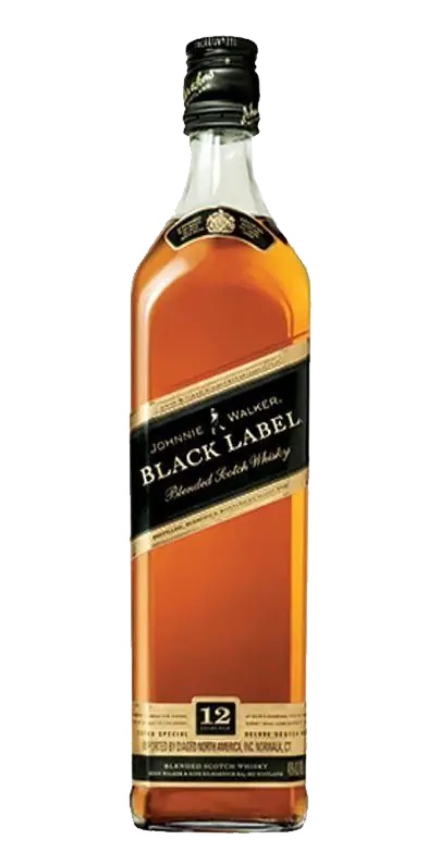 Johnnie Walker Black Label Whiskey Bottle