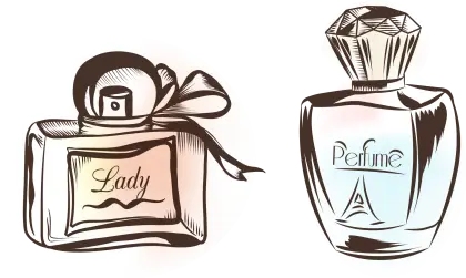 Perfume Bottles Illustration
