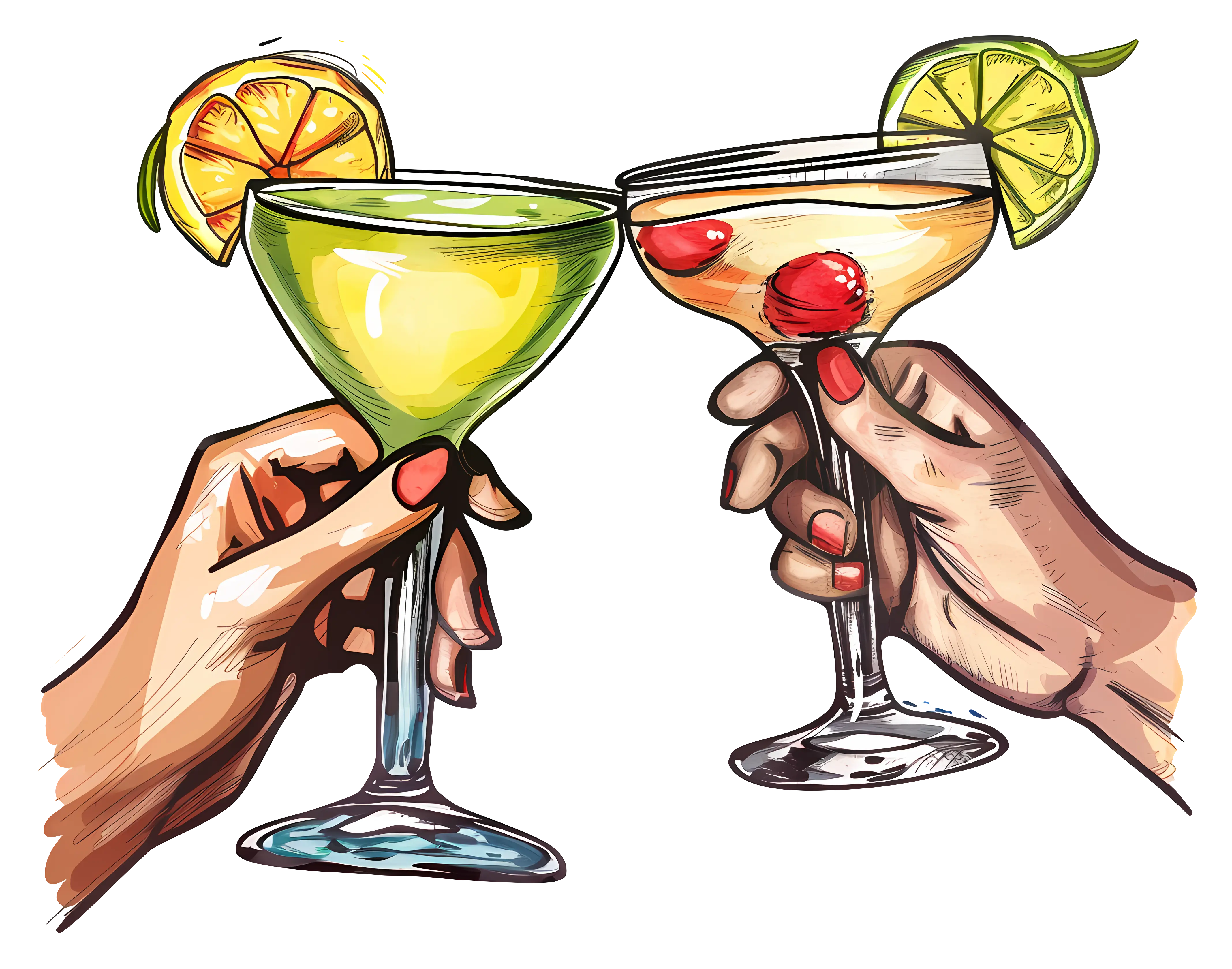 Vibrant Cocktails for a Celebration