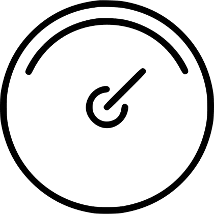 Speedometer Icon for Vehicle Dashboard