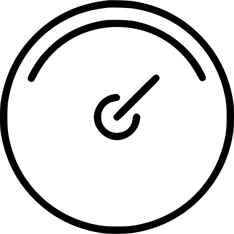 Speedometer Icon for Vehicle Dashboard