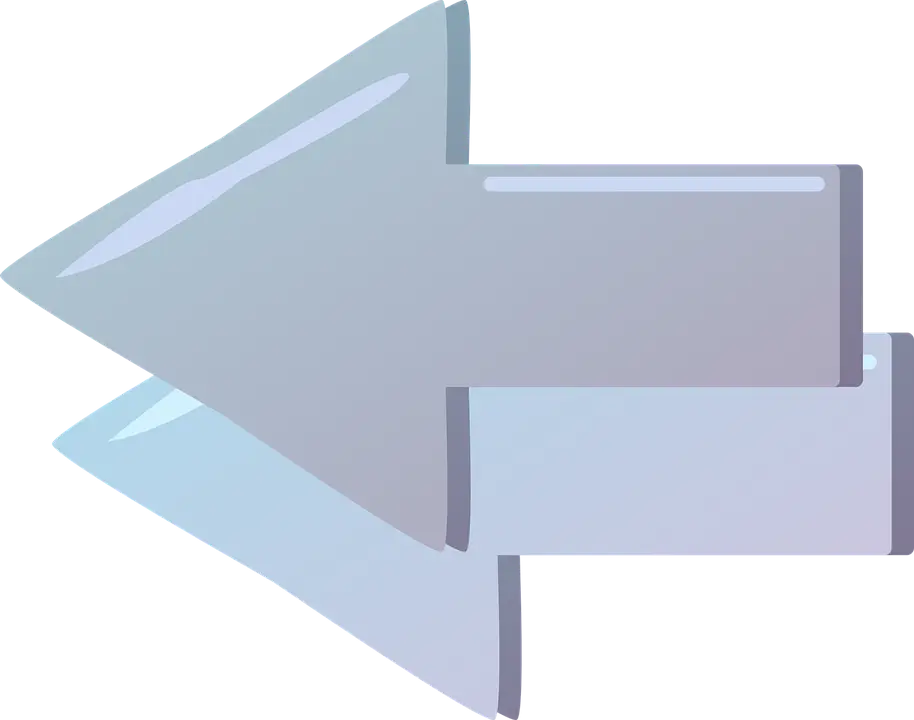 Left Double Blue Arrow