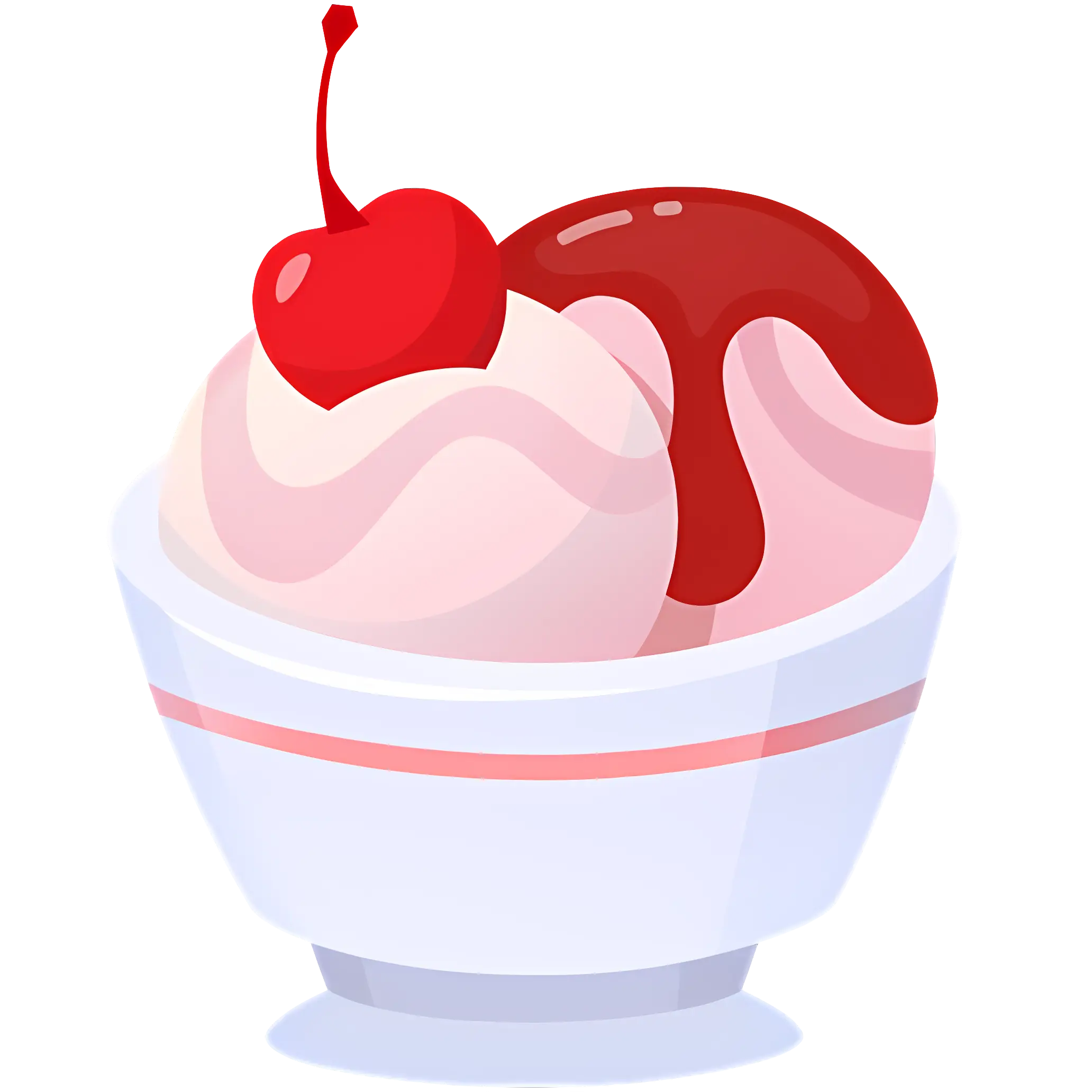 Ice Cream Sundae with Cherry on Top