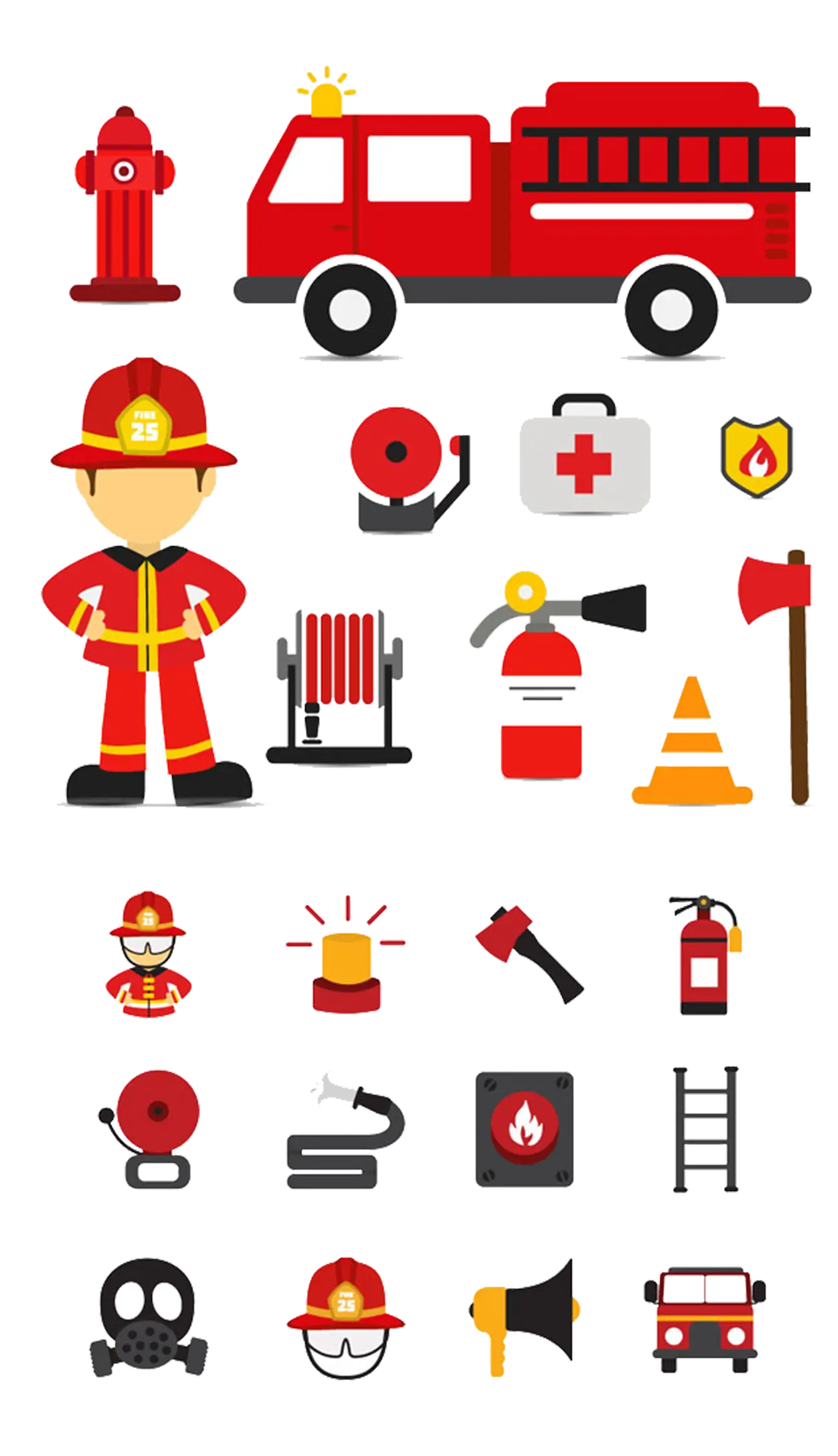 Firefighter and Equipment