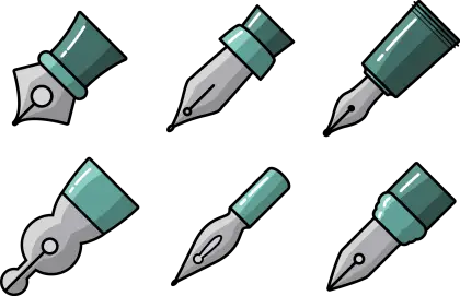 Various Fountain Pen Nibs