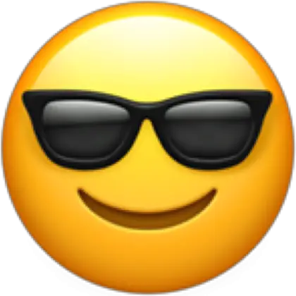 Sunglasses Emoji with Cool Expression